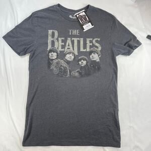 The Beatles 1965 American Tour Graphic Tee Gray Small S Men's New with Tags